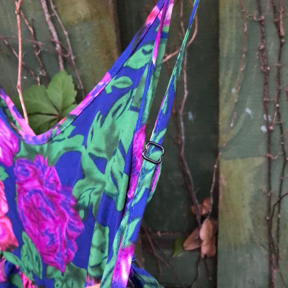 UO Reverse floral Pom Pom romper - Picture 5 of 5